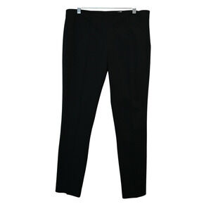 The Row Cropped Pants Size 6 Black Cotton Middle Seam